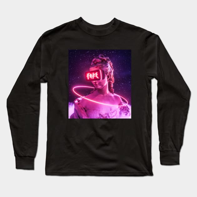 Fake Statue Long Sleeve T-Shirt by Cloud Head